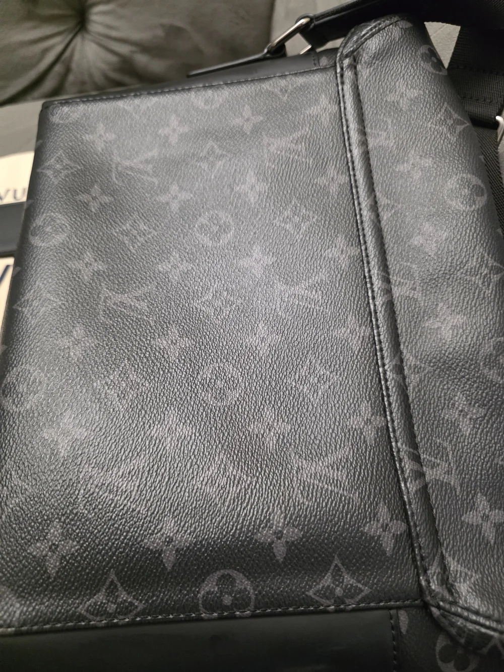 Louis Vuitton Black Monogram Eclipse Canvas Messenger Bag